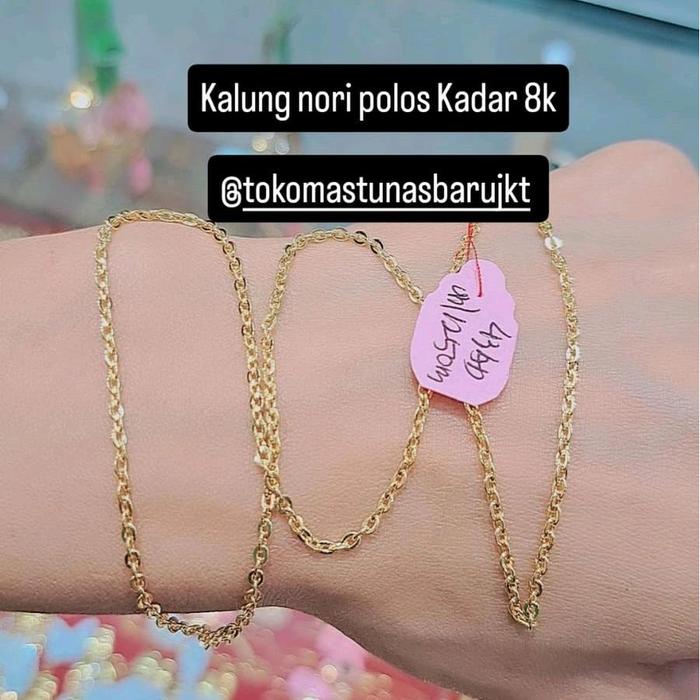 Kalung Rantai Nori Kd 8 1.5 Gram & 2 Gram