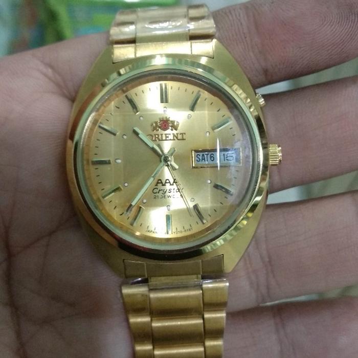 jam tangan pria klasik orient otomatis AAA siap pakai