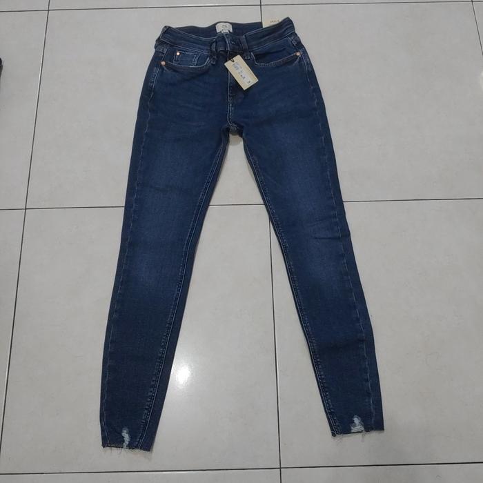 Celana Jeans Wanita River Island Size 32 Warna Biru