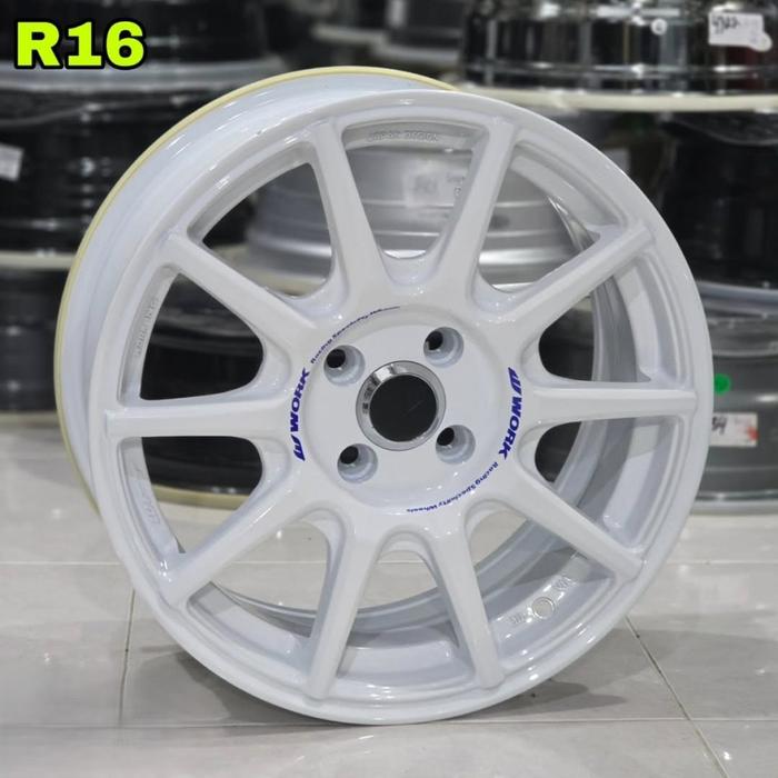 velg racing mobil r16 WORK MCO PCD 4X100 LEBAR 7 velg ring 16 untuk mobil brio jazz city freed vios 