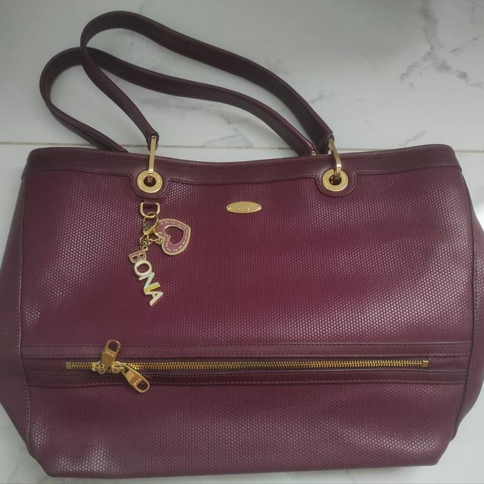 [PRELOVED] BONIA TOTE HANDBAG TAS TANGAN WANITA KULIT TOTE BAG BONIA