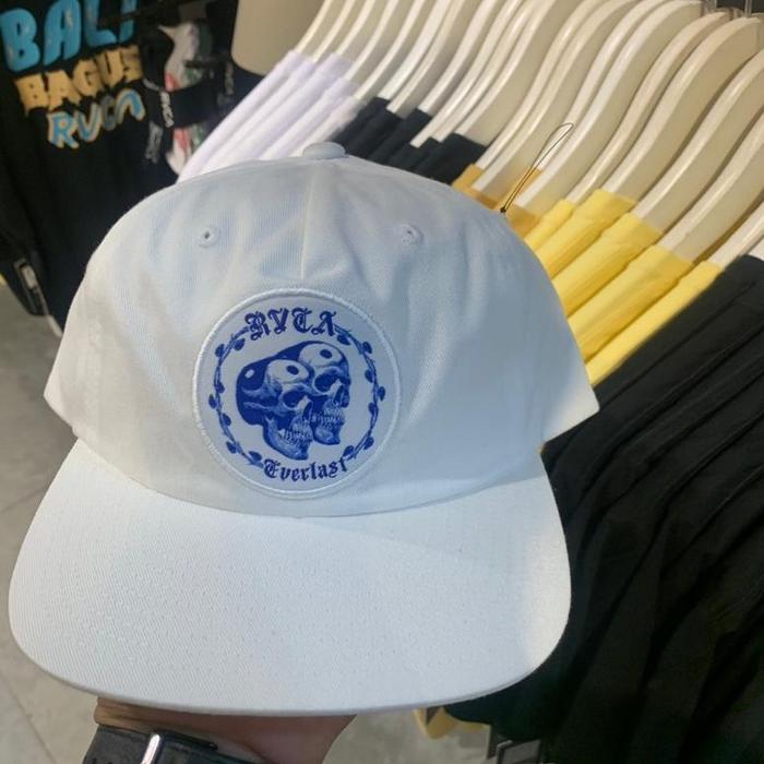 Topi Pria Rvca Original Benj Hat Off White New