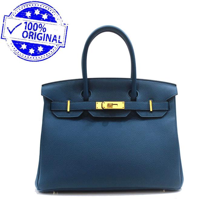 Preloved  Hermes Birkin 30 B30 Bleu Blue de Galice Togo Leather GHW stamp T 2015