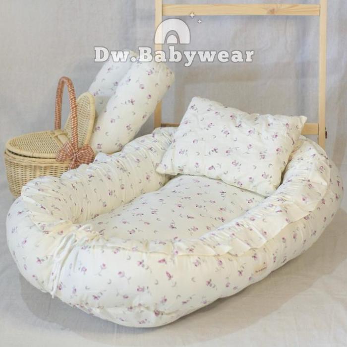 Dw.babywear - Ready Stock Baby nest floweseries /Kasur Bayi Motif bunga / box bayi Premium flower se