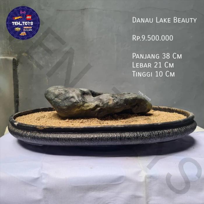 Batu Alam Suiseki "Danau Lake Beauty" Asli Sumatra Barat West Sumatra Cocok Untuk Diorama Mainan Paj