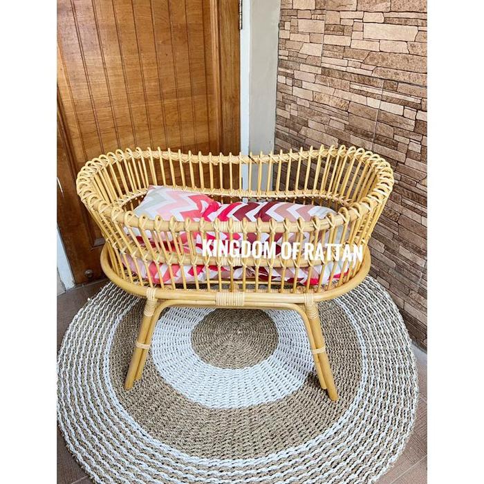 Box bayi rotan aesthetic / tempat tidur bayi dari rotan/ keranjang tidur bayi minimalis/Ayunan bayi 