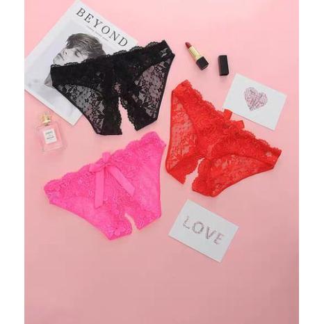 G String Open Sexy Celana Dalam Panty Butterfly Seksi Lace Thong C150