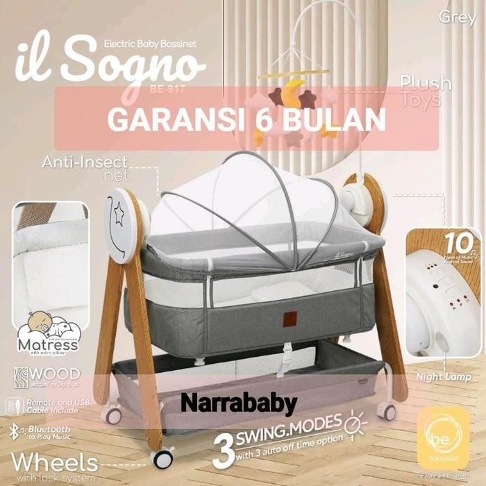Babyelle il Sogno Box Bayi Tempat Tidur Baby Bisa Ayun Otomatis