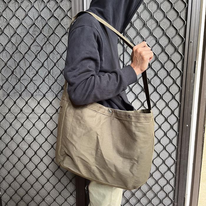 Tas Newspaper Bag slempang canvas Military pria army tni fashion union motor bulls british jadul kla