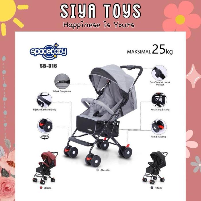 SIYA FREE KARDUS & BUBBLEWRAP STROLLER SPACEBABY SB 202 203 204 207 208 214 215 315 316 319Q SB 103S