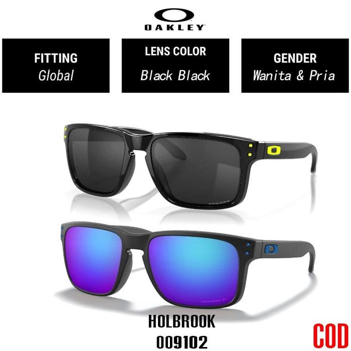 New 【100% ORI】Kacamata Hitam Oakley Original Sunglasses HOLBROOK OO9102 Black Wanita Pria OO9244 Pri