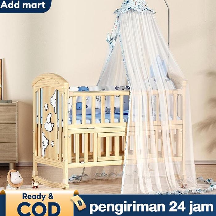 Box Bayi Tempat Tidur Bayi Ranjang Bayi Kasur Bayi Baby Box Bisa Dilipat