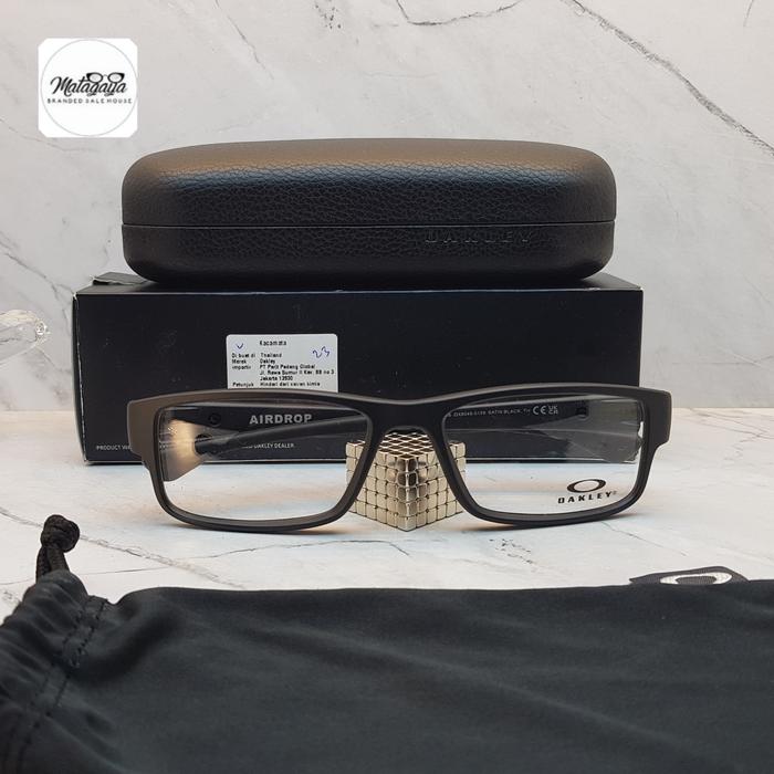 Kacamata Pria Original Oakley AIRDROP OX8046 0159 NEW FRAME SATIN BLACK MADE IN THAILAND