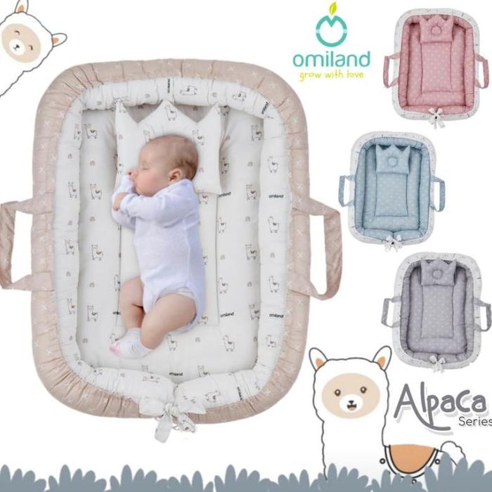 Omiland Kasur Bayi Serut + Kelambu Alpaca Series