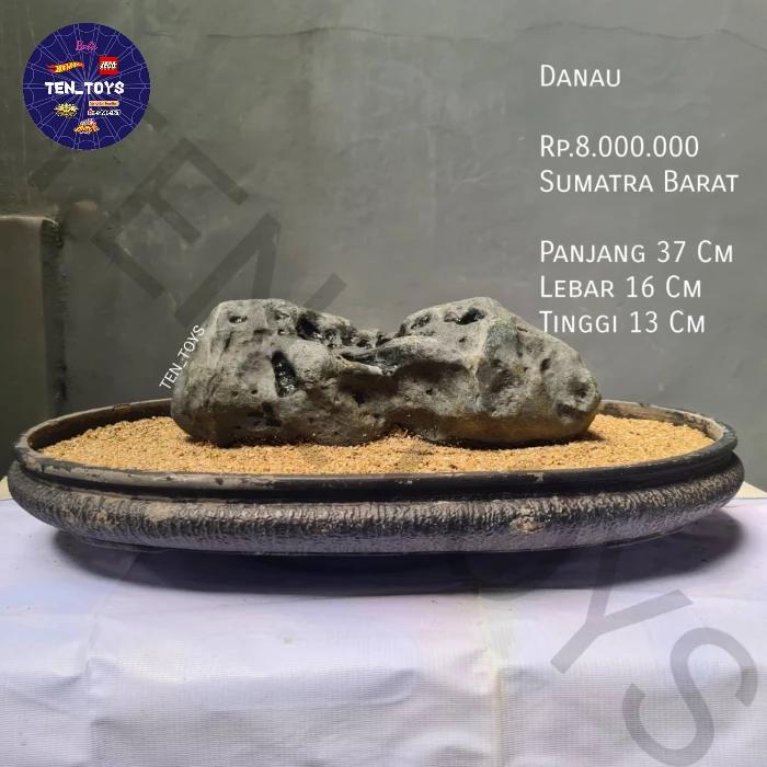 Batu Alam Suiseki "Danau" Asli Sumatra Barat West Sumatra Cocok Untuk Diorama Mainan Pajangan Rumah 