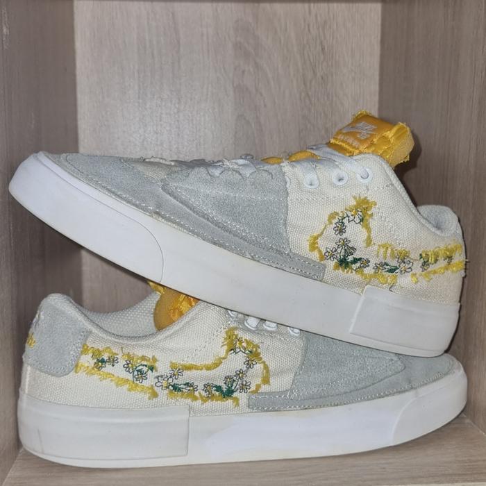 N1ke SB Zoom Blazer Mid Edge Daisy White Grey Size 42