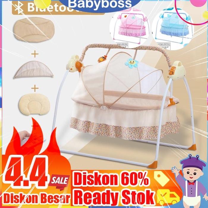 Ayunan Bayi Otomatis Ayunan Bayi listrik berusia 0-3 tahun Dapat dilipat Multi-fungsi elektrik box b