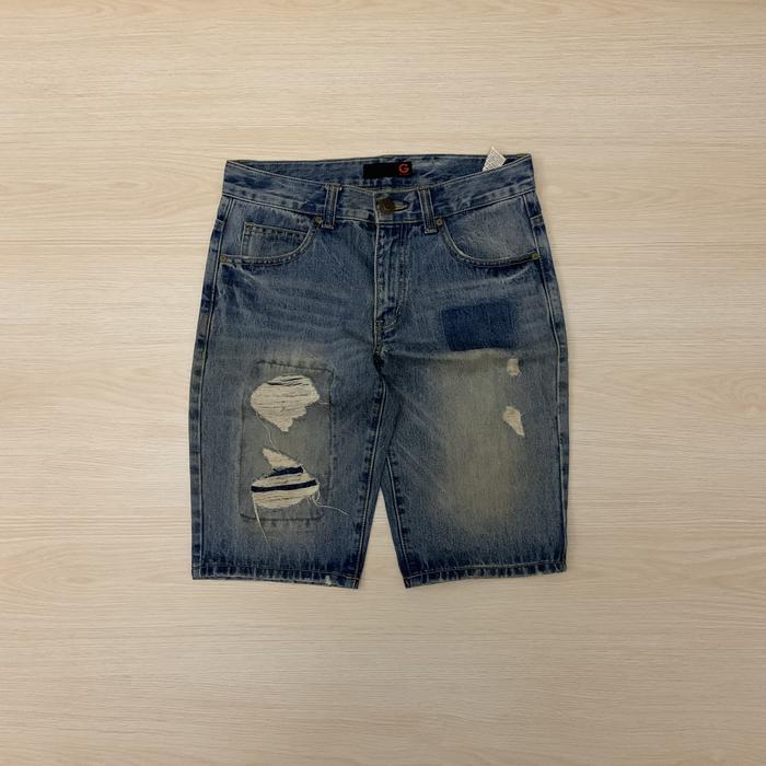 guess ripped jeans short celana pendek pria wanita original washed ukuran M 30 31