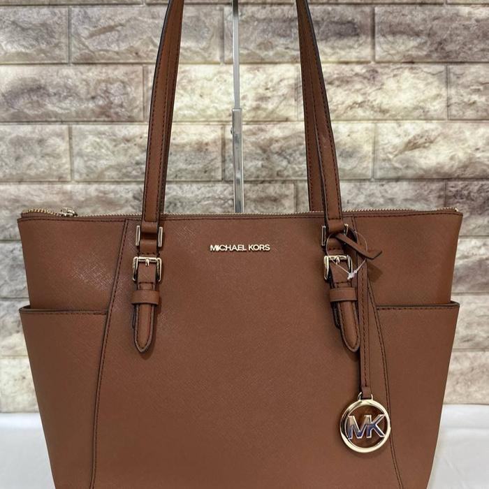 Tas MK Charlotte Brown Leather