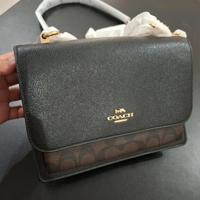 Tas Ori Coach Coach Klare Signature Black
