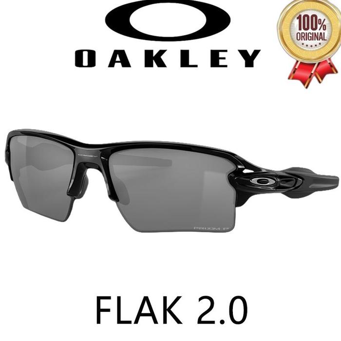 New 【100% Original】Kacamata Oakley Original Sunglasses FLAK 2.0 XL OO9188 /Global / Sun /Black Grey/