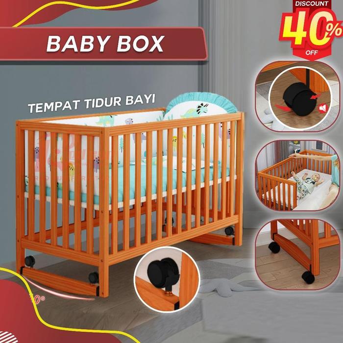 box bayi / tempat tidur bayi / tempat tidur anak / ranjang bayi / baby box kayu