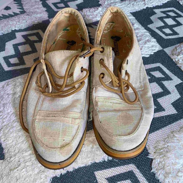 sepatu bekas pria preloved shoes bahan linen