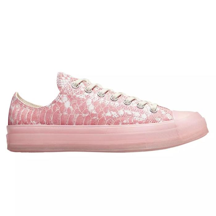 SEPATU CONVERSE X GOLF WANG SNAKE LOW TOP CHUCK 70 CANVAS TRAINERS PINK DOGWOOD