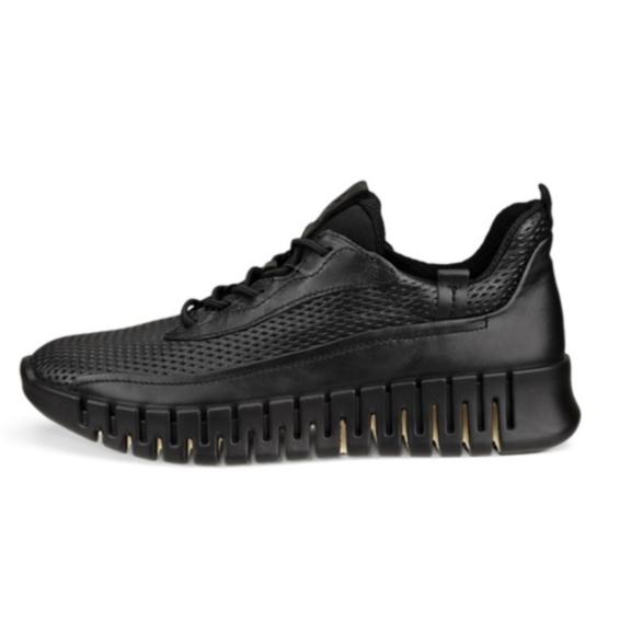 Sepatu Sneakers Wanita Ecco Gruuv Women Leather Sneaker Comfort Shoes Original Authentic
