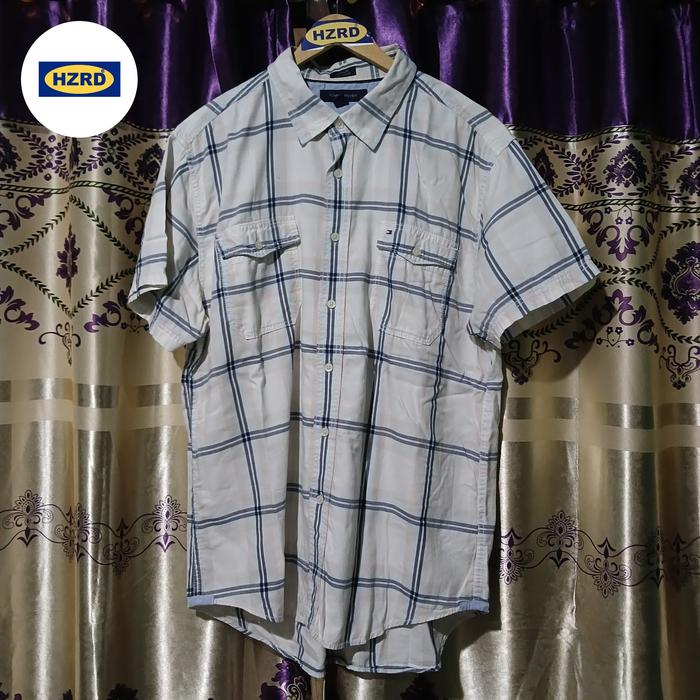 kemeja Tommy Hilfiger workshirt salur second