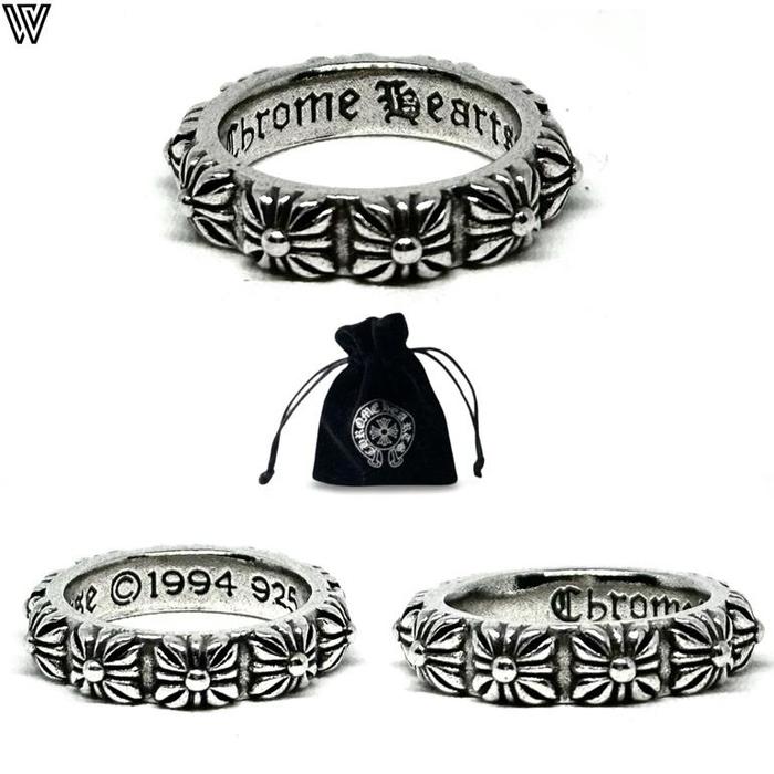 CHROME HEARTS CROSS BAND RING