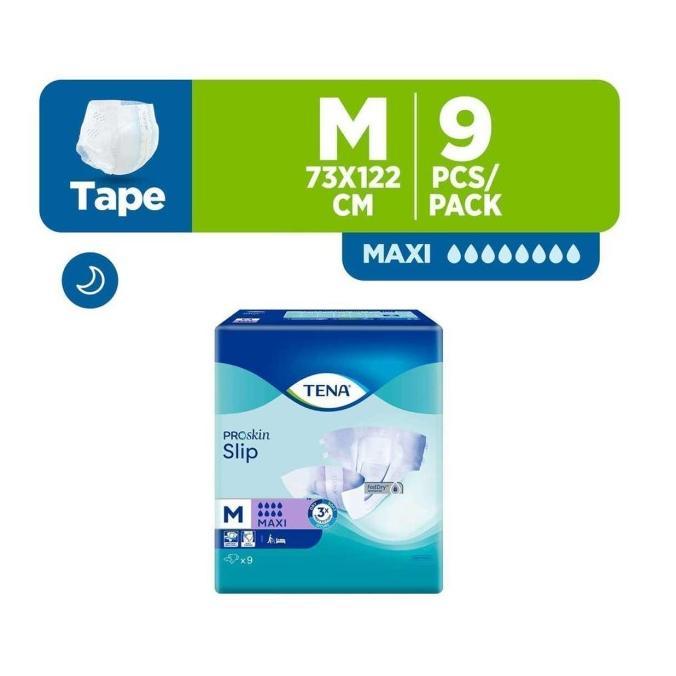Tena Proskin Slip Maxi Unisex Adult Diapers - M (9pcs)