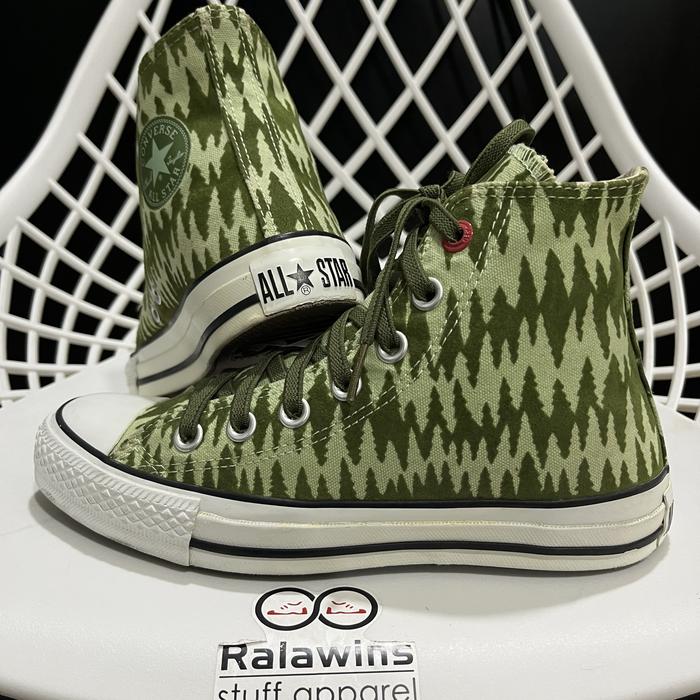 CONVERSE CT LOW 1HUND(RED) ARTIST 084 “GREEN PATTERN”VINTAGE(2008) Size EUR 36.5/23CM