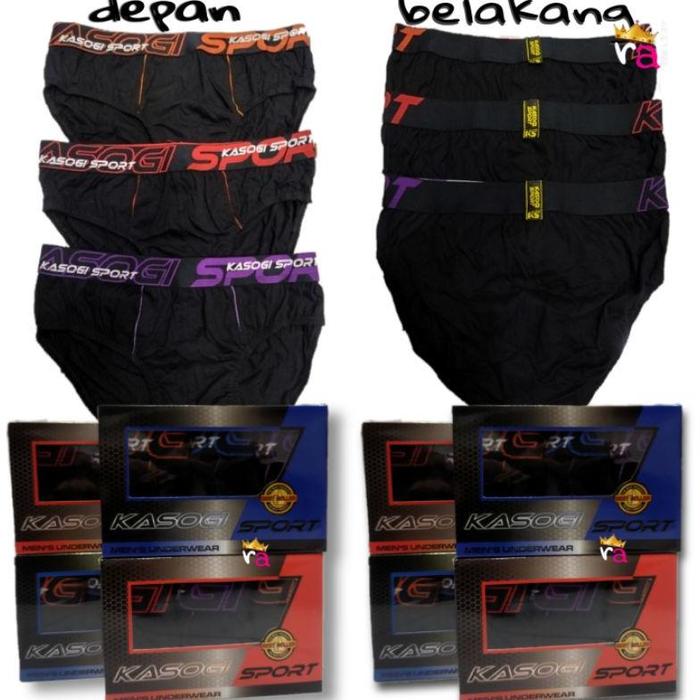CD Kasogi Sport isi 3|Celana Dalam Pria Original Kasogi Sport