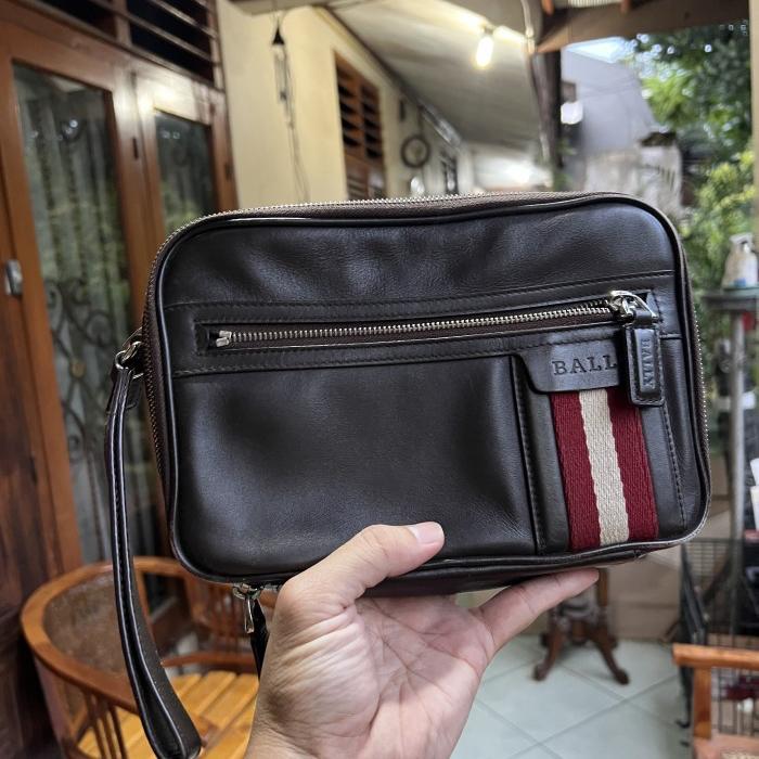 Bally Pouch - Preloved Clutch Tas Jinjing Bally