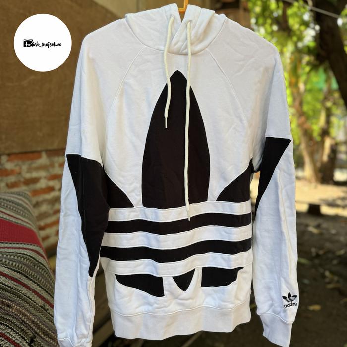 Adidas Originals Big Logo Trefoil Hoodie White S
