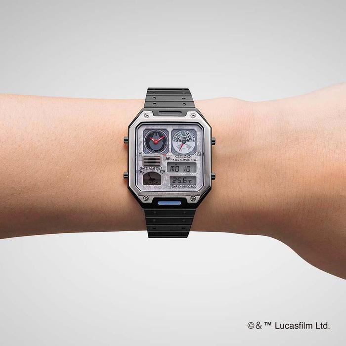 jam tangan Citizen Men's Star Wars Millenium Falcon Chronograph Ana-Digi Quartz Watch JG2146-53H