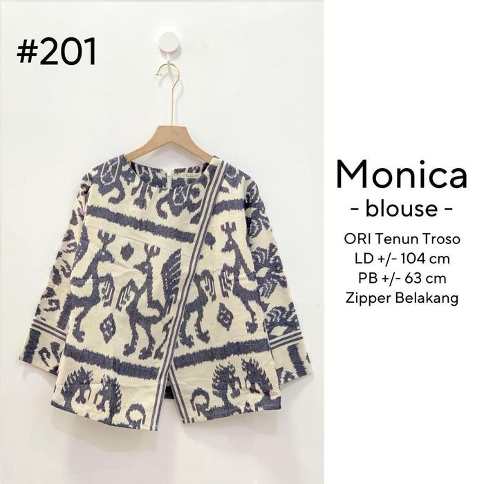 Baju Batik Wanita Blouse Modern Tenun Mnc 201 -Sm