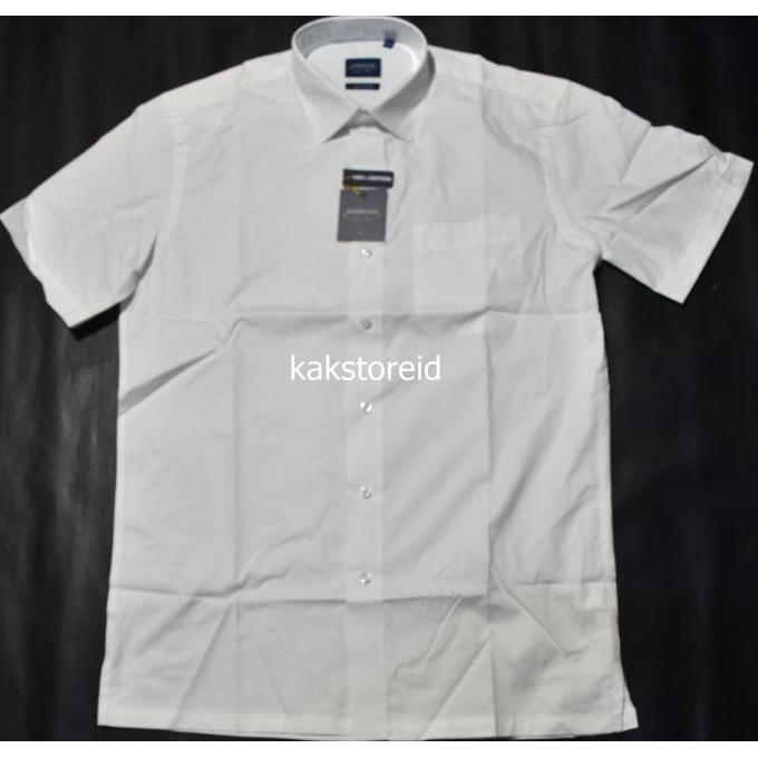 new !!! Kemeja Pria Formal Lengan Pendek ARROW Putih Polos Reguler ARR 201 ORI murah