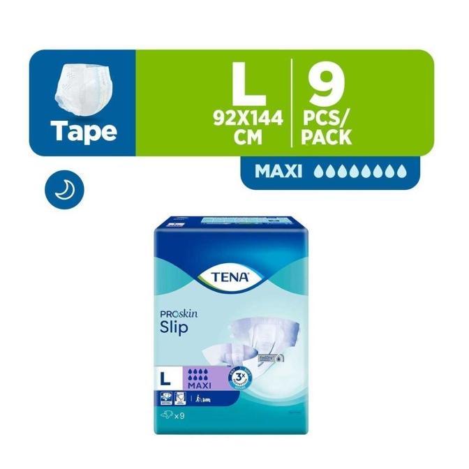 Tena Proskin Slip Maxi Unisex Adult Diapers - L (9pcs)
