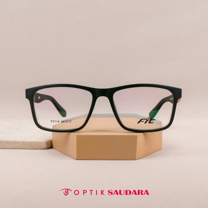 Optik Saudara - Frame Fit - Kacamata Pria Sporty Model Kotak F F2116 C3 54