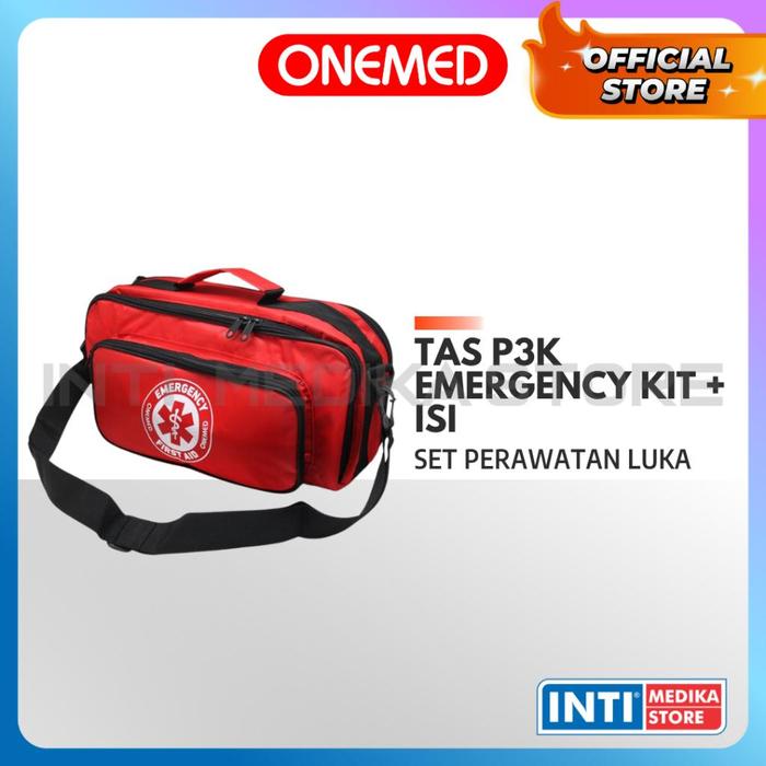 Onemed - Tas Selempang Bahu P3K + Isi Set Perawatan Luka | Sling Bag Portable Emergency First Aid Ki