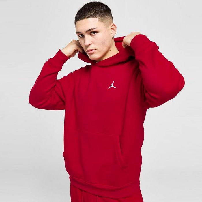 Jaket Nike Jordan Mens Brooklyn Flc Pullover Hoodie Gym Red ORIGINAL