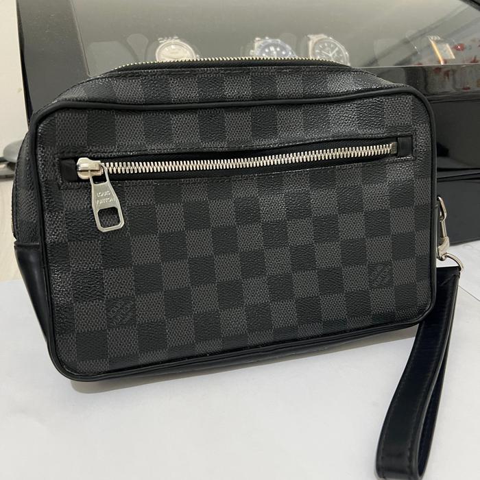 Louis Vuitton kasai damier clutch pouch LV authentic 2016