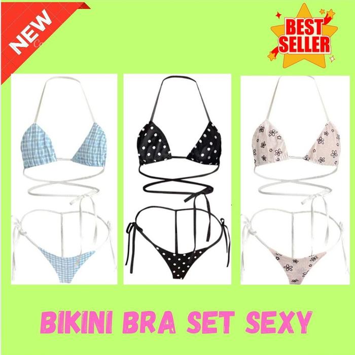 Bra Set Bikini Sexy  Hot Tali Ikat Premium Import- O