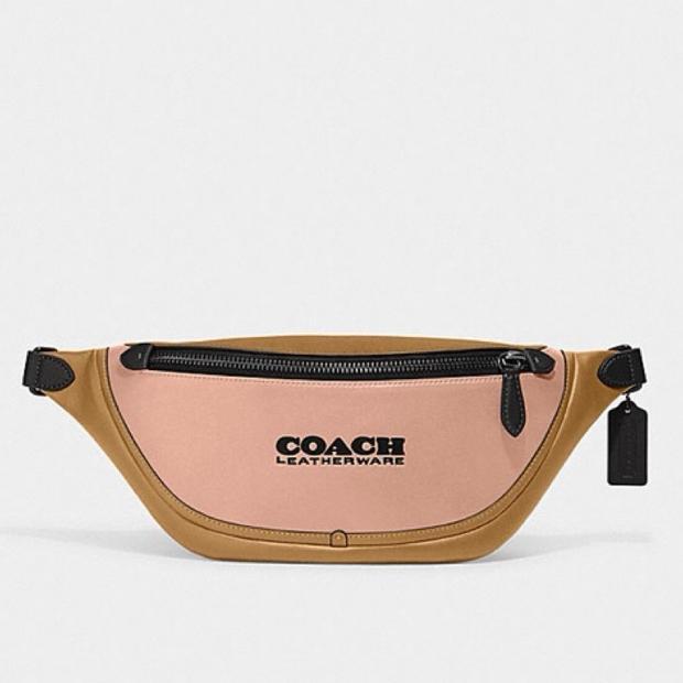 【SALE】New COACH C5343 men's nappa leather sports waist bag chest bag shoulder bag messenger bag 5343