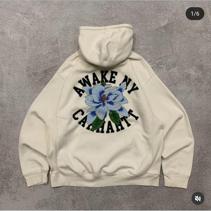CARHARTT WIP x AWAKE NY HOODED SWEATSHIRT - WHITE  second original