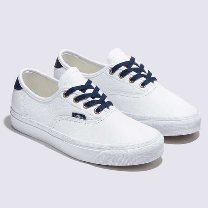 Vans Authentic Lux Leather - White/Navy
