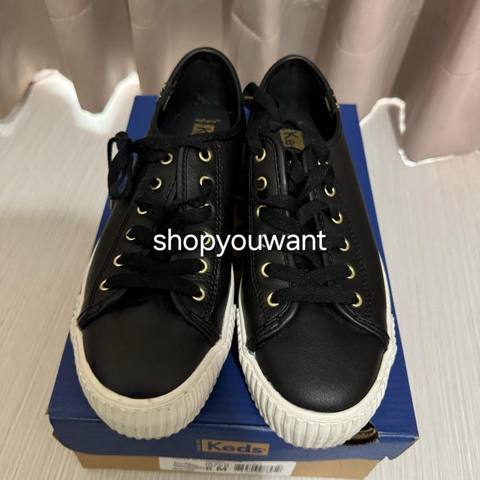 keds triple kick black leather pre