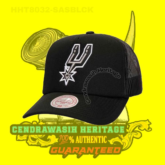 Mitchell And Ness San Antonio Spurs Evergreen Trucker Foam Cap 100% Authentic